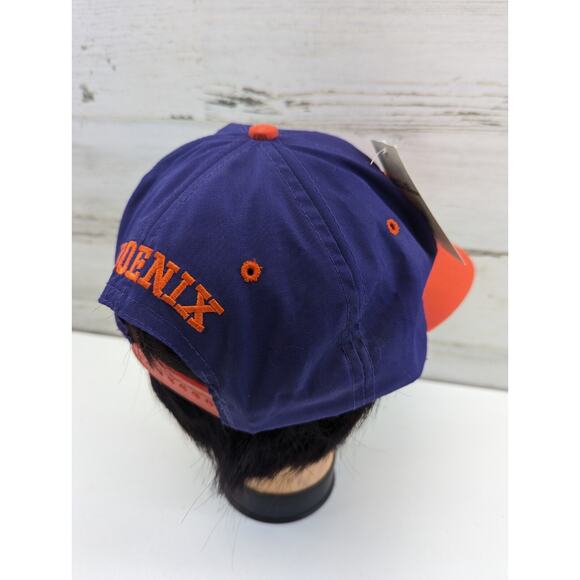 NWT Vintage Phoenix Suns Logo 7 Hat 1990s Deadstock NBA Basketball Snapback Cap - Picture 7 of 16